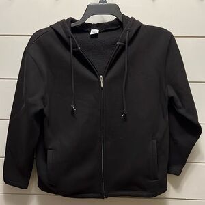 Black Sweatshirt Jacket